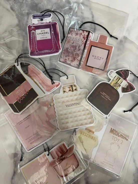 8 NEW Perfume Air Fresheners - Picture 1 of 2
